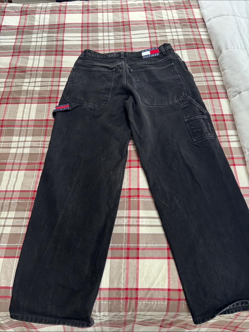 Tommy Hilfiger Men's Black Relaxed Carpenter Jeans